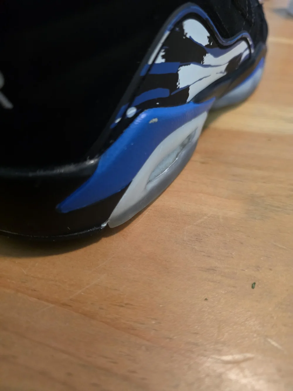 Jordan Air Jordan 6 Retro Black Blue High Top Suede Sneaker Men's Shoes Sz 7